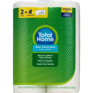 2 Total Home Paper Towel Packs