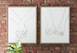 hold hands wall art