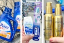 collage with purex, crest, oral-b, and pantene products
