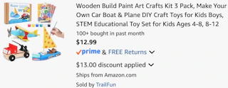 amazon-wooden-craft-kit-cart