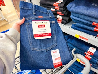 Walmart in-store photo of Men's Wrangler Jeans