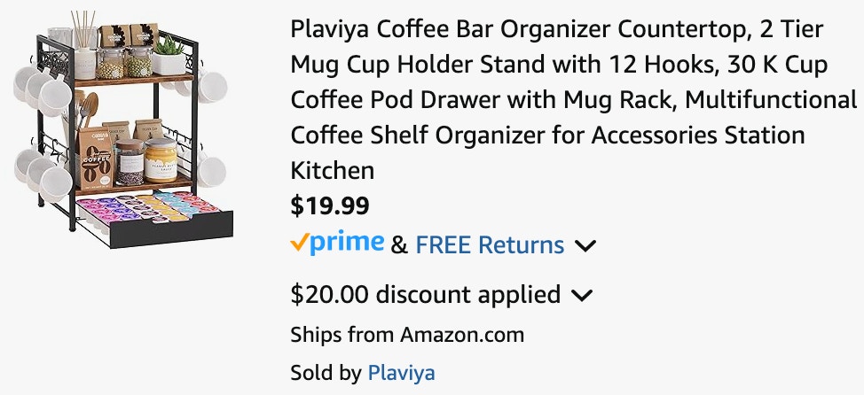 a cart ending in $19.99