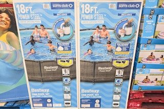 boxes of above ground pools