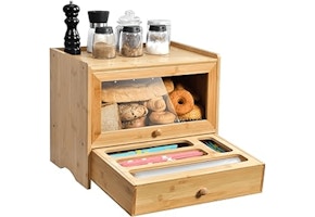 Bread Box With Bag Storage