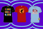 3 men's graphic tee designs 