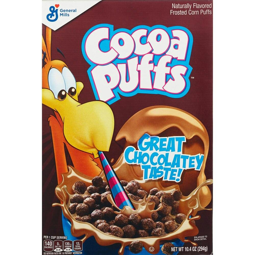 2 Cocoa Puffs Cereal Boxes