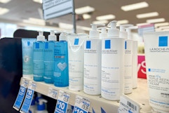 la roche posay skincare shelf