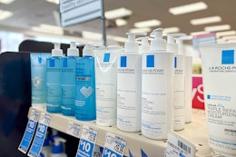 la roche posay skincare shelf