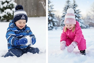 walmart reebok beanie and mittens set