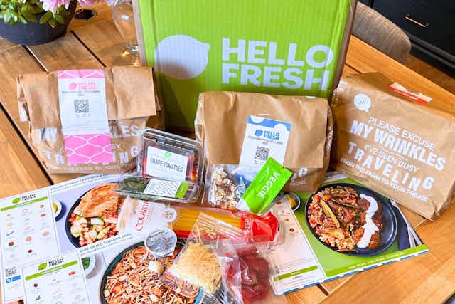 HelloFresh Meals for $4.99 Each + Free Dessert for Life card image