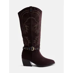 Women's Faux Suede Western Boots