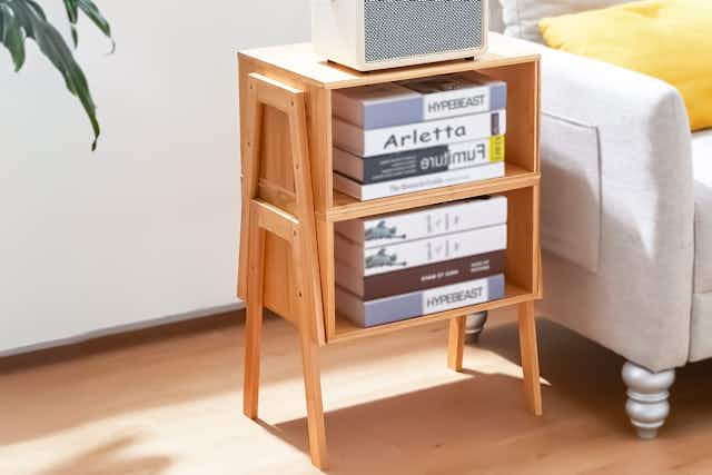 Stackable Bamboo End Tables, Just $12.50 Each on Walmart.com card image