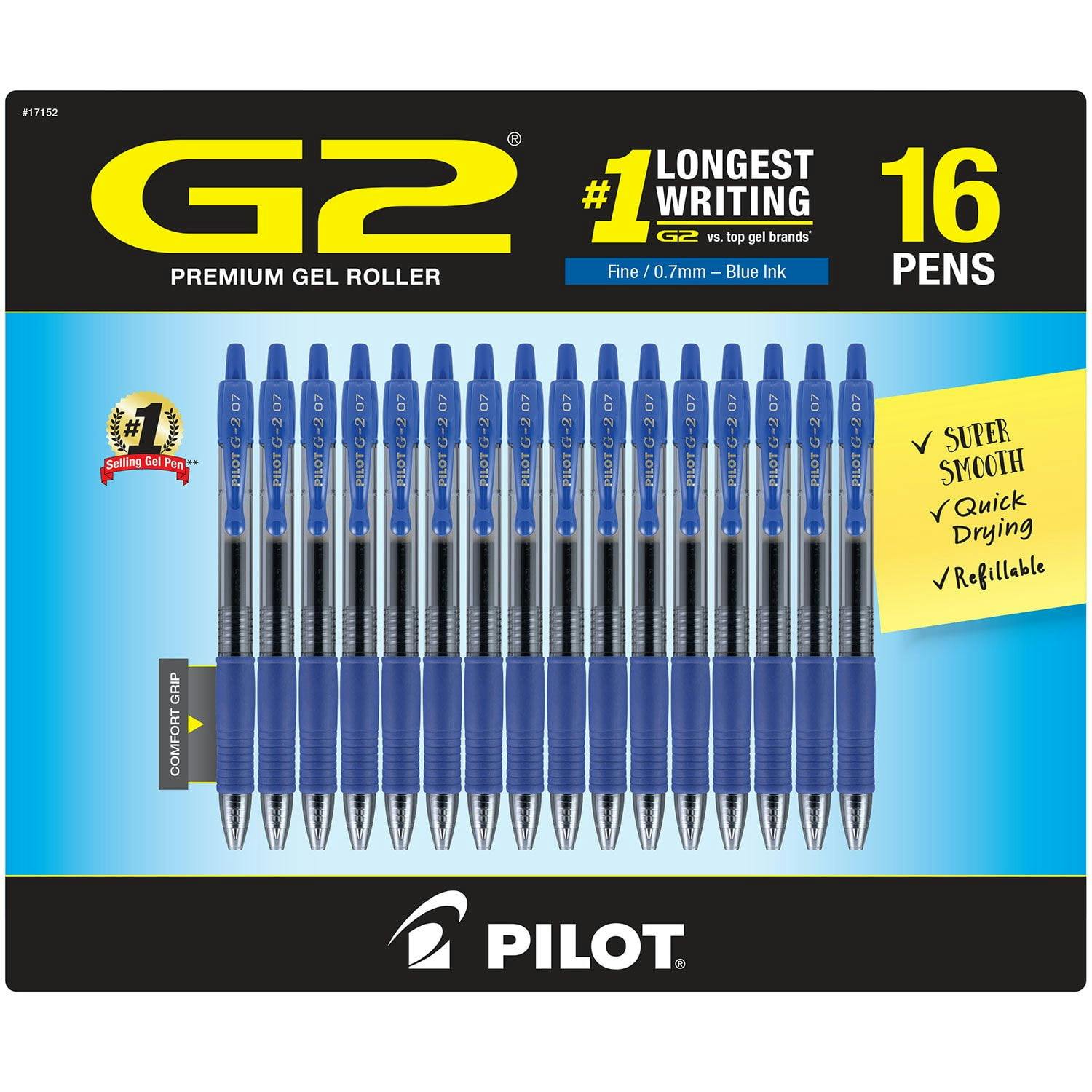 Pilot G2 Gel Pens 16-Pack