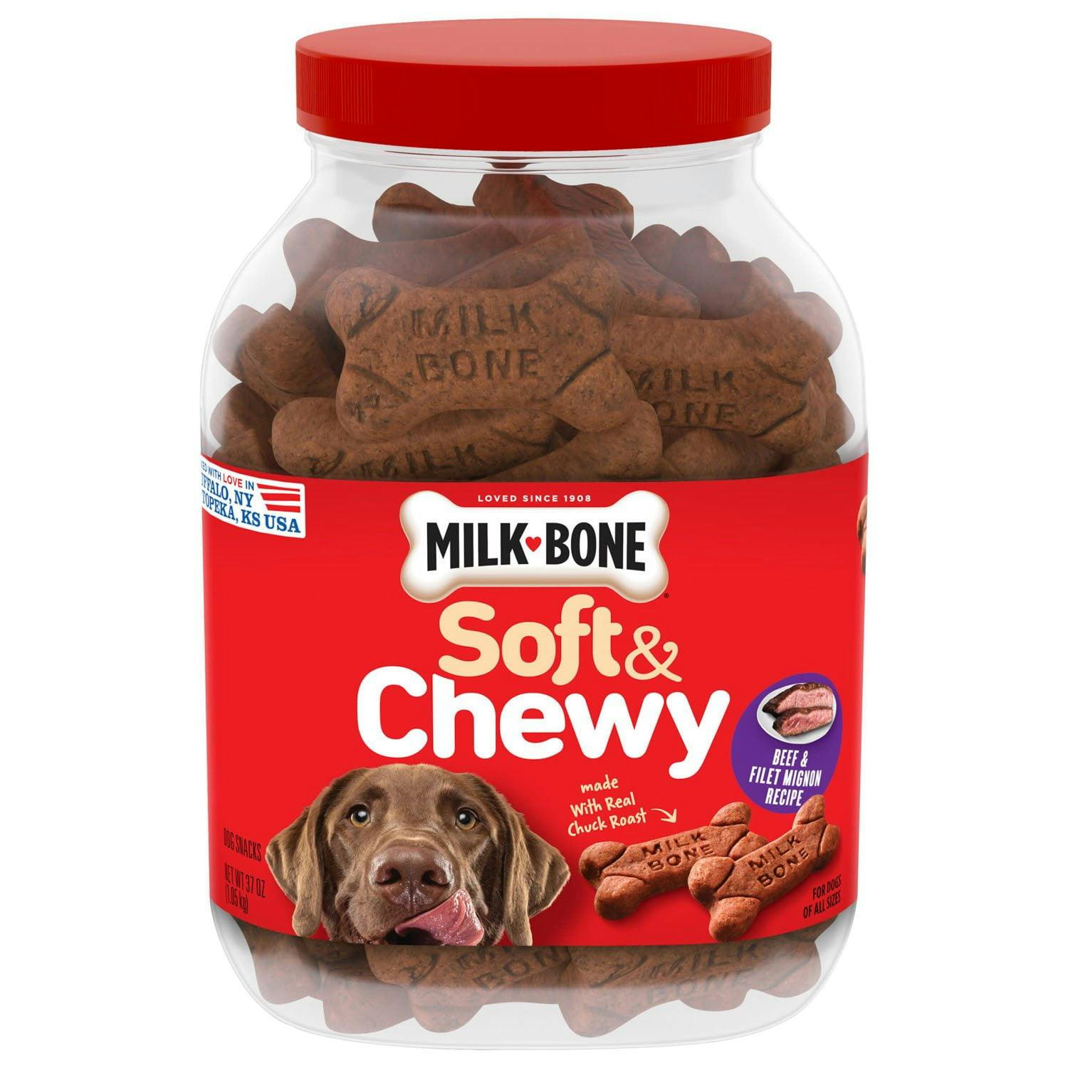 Milk-Bone Soft & Chewy Dog Treats Jar