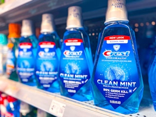 crest pro health mouthwash on walmart shelf