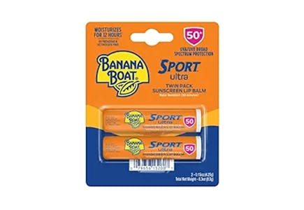 Banana Boat SPF Lip Balm 2-Pack