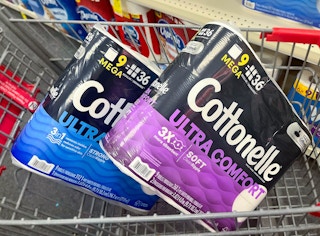 two packs of cottonelle toilet paper