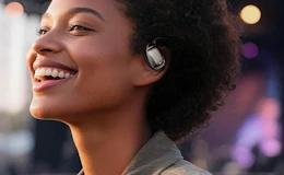 a person with earbuds in their ear