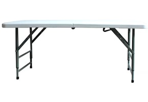 2 Plastic Dev Group Folding Banquet Tables