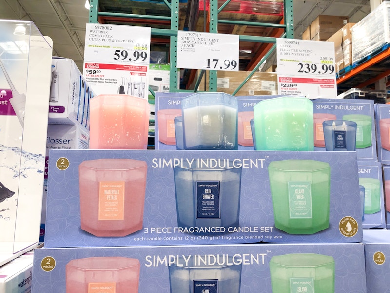 costco simply indulgent 12 oz candle 3 pack