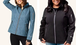 two women wearing a free country jacket