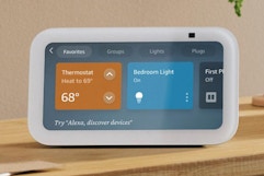 Amazon Echo Show sitting on the counter