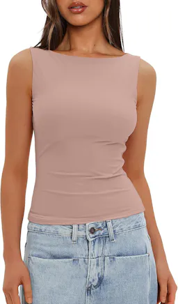 Women's Boat Neck Tank Top