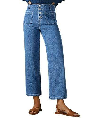 Sidefeel Women's Wide Leg Jeans