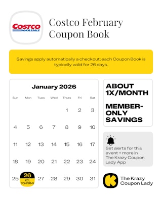Next Costco Coupon Book start date on January 26, 2026