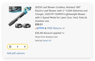 SEESII Leaf Blower Cordless