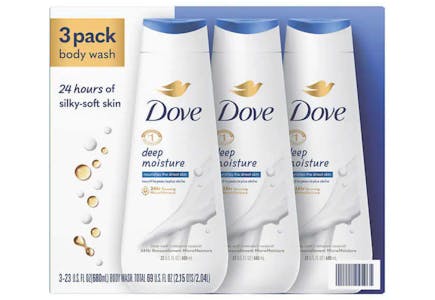 Dove Body Wash 3-Pack