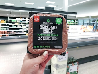 hand holding beyond beef ground at target