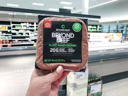 hand holding beyond beef ground at target