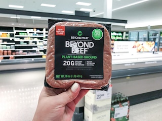 hand holding beyond beef ground at target