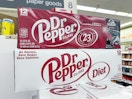 dr. pepper soda 12 pks on walgreens shelf