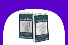 Spiral Bound Sketchbook 2-Pack, $12 on Amazon  card image