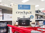 crock-pot programable slow cooker sitting on top a target cart