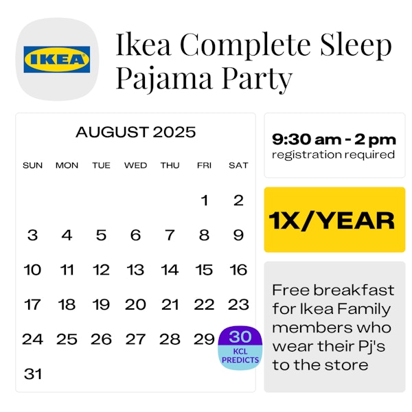 Ikea Complete Sleep Pajama Party — August 2025