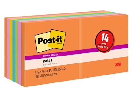 Post-it Super Sticky Notes