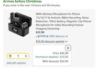 Microphone discount