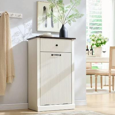 Tilt-Out Laundry Hamper Cabinet