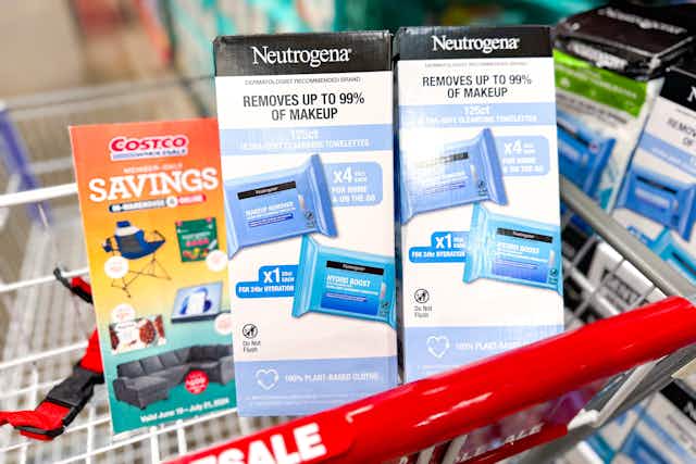 Neutrogena 125-Count Makeup Remover Wipes, Only $15 at Costco (Reg. $20) card image