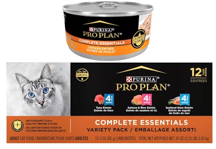 4 Purina Wet Cat Food Items