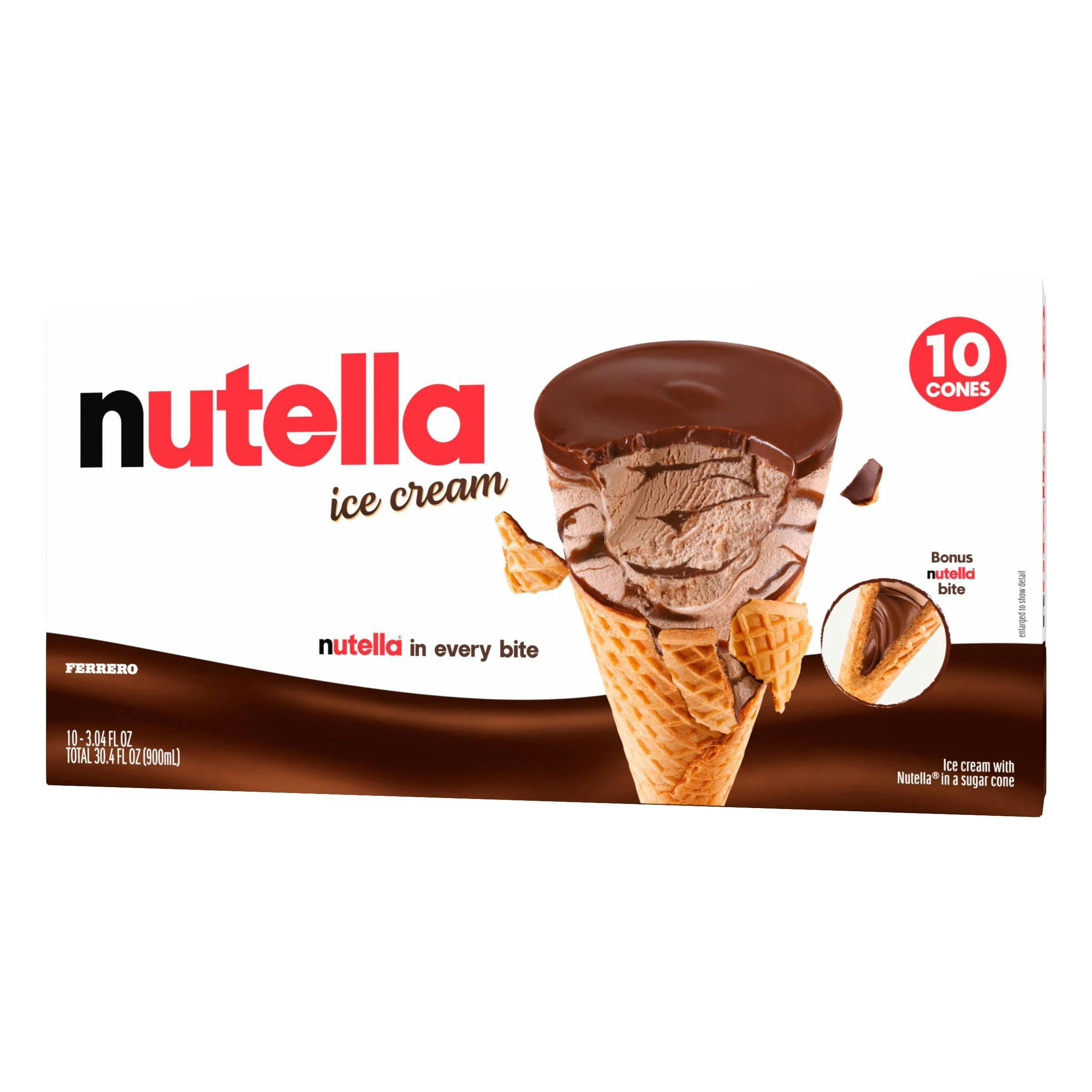 Nutella Ice Cream Cones 10-Pack