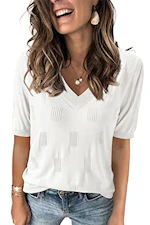 Women's Short Sleeve Knit Top