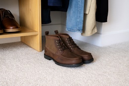 Men’s Leather Chukka Boots on Clearance for $13.50 at Walmart (Reg. $40) card image