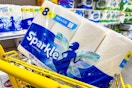 sparkle paper towels in shopping cart