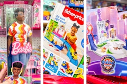 Top 20 Target Toy Deals: $5 Barbies, $10 Paw Patrol Set, and More card image