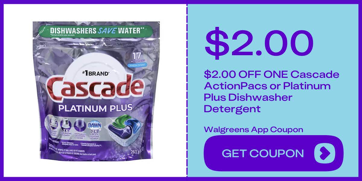 cascade platinum plus dishwasher detergent 17 ct