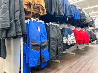 walmart snow apparel area